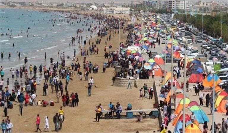 ساحل گناوه پرجاذبه برای گردشگران