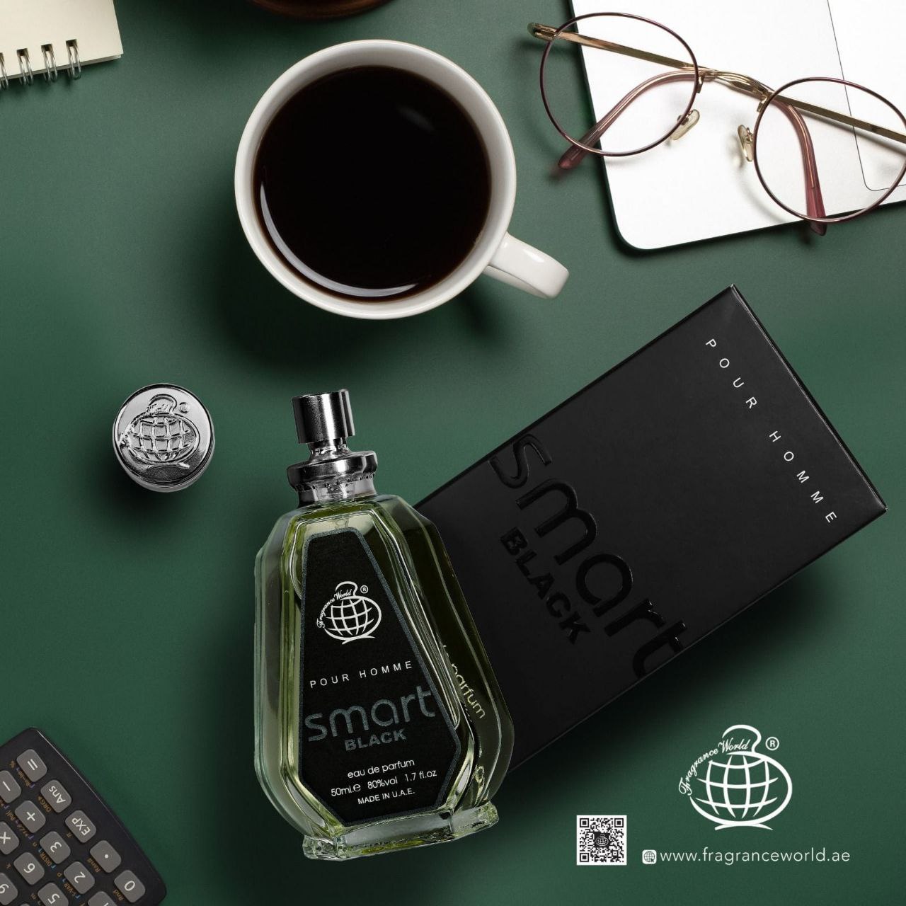 ادکلن 50 میل فراگرنس ورد مدل اسمارت بلک پور هوم