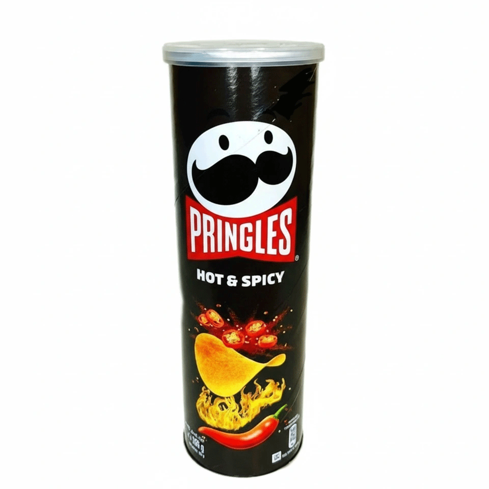 چیپس پرینگلز تند اسپایسی وزن ۱۶۵ گرم اصل pringles hot spicy
