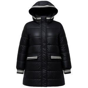 کاپشن بلند کلاه‌دار RP1002