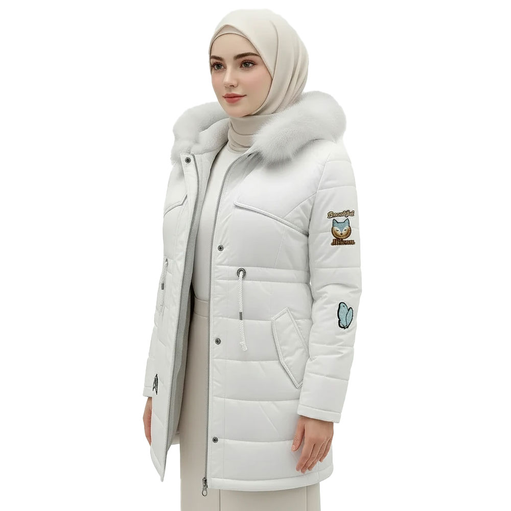 کاپشن سفید RP499