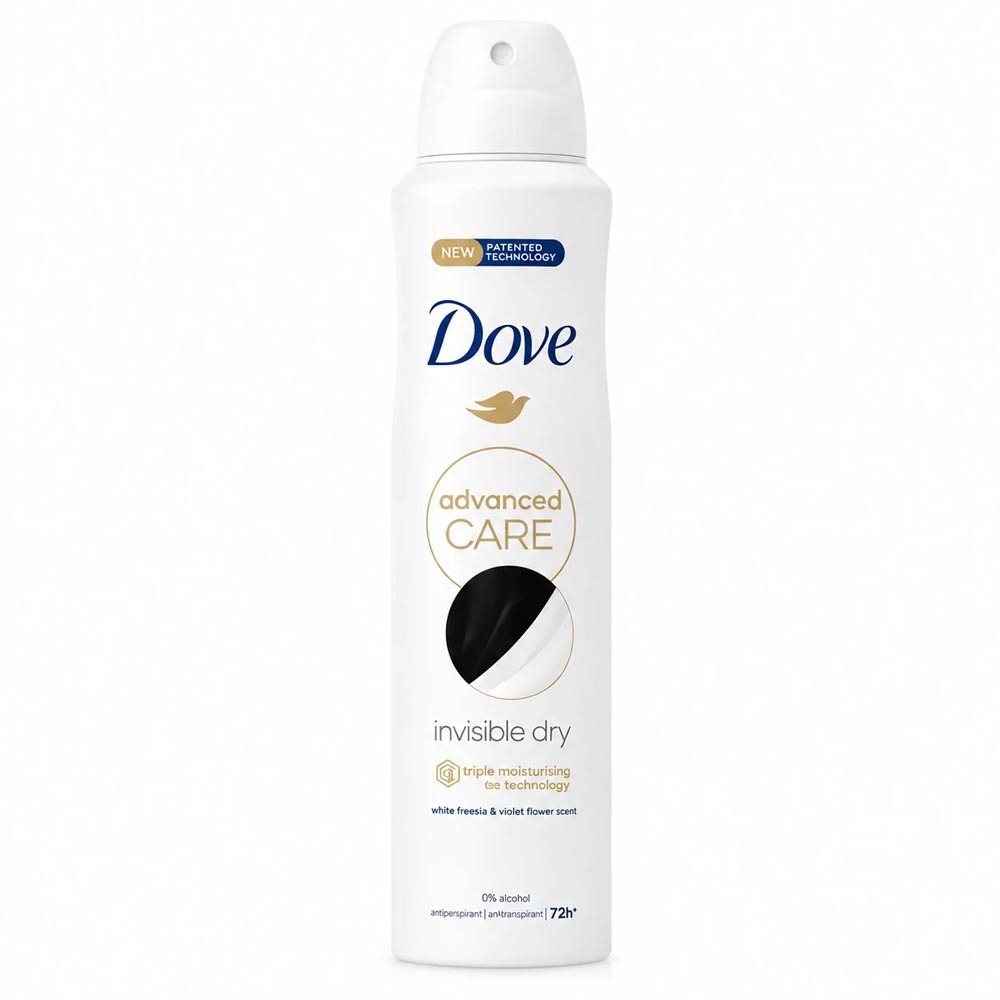 اسپری ضدتعریق داو مدل Advanced Care Invisible Dry حجم 250 میلی‌لیتر ( اورجینال ) 