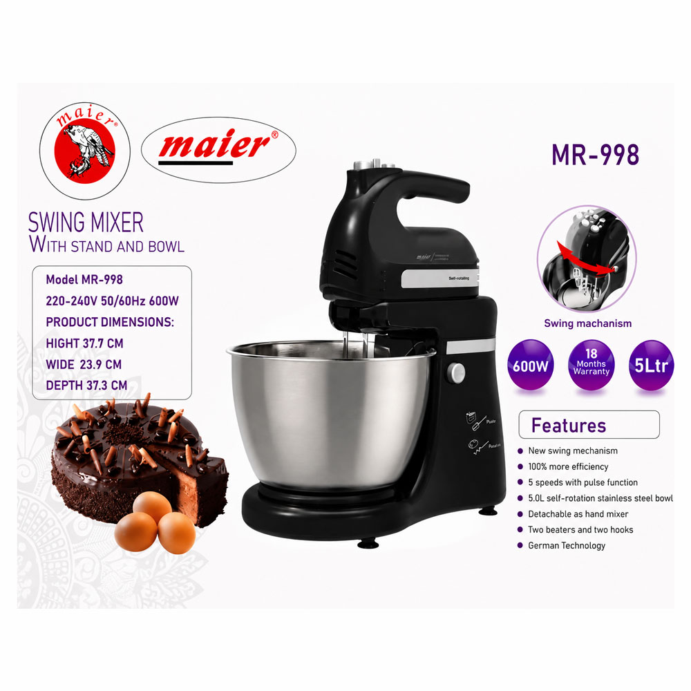 همزن کاسه دار مایر مدل MR-998