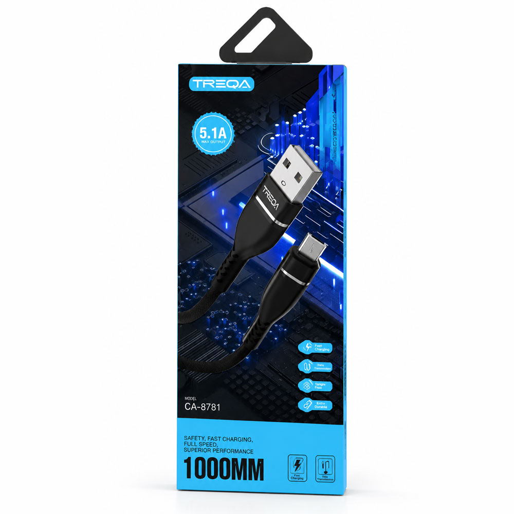 کابل تبدیل USB به Micro-USB ترکا (TREQA) مدل CA-8781 