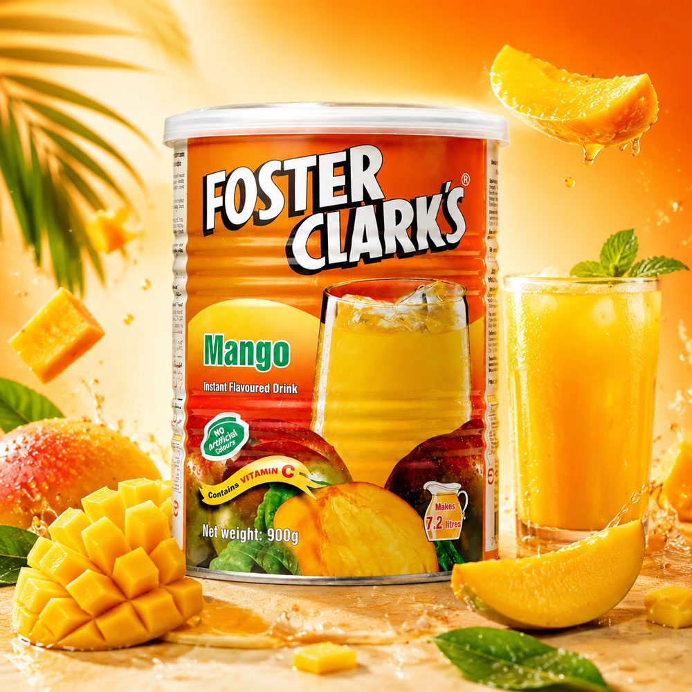 شربت پودری 900گرمی فوستر کلارکس طعم انبه 