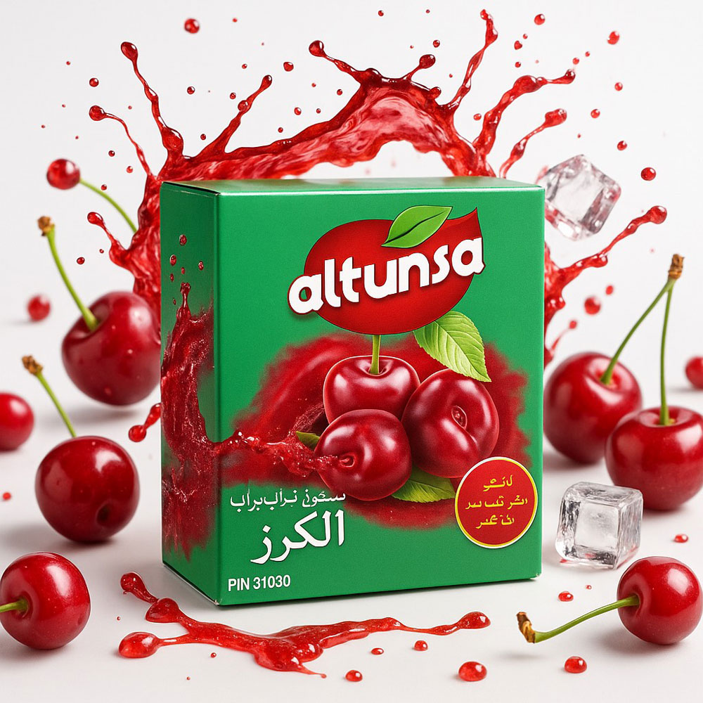 پودر شربت آلتونسا طعم آلبالو بسته ۲۴ عددی