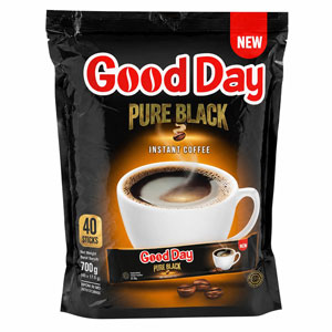 قهوه فوری 700 گرمی گود دی مدل Pure Black بسته 40 ساشه همراه لیوان 
