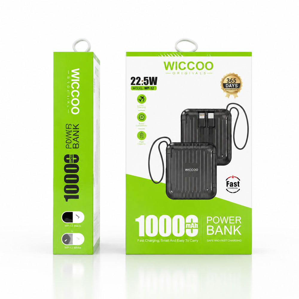 پاوربانک ویکو WICCOO 10000mAh مدل WP-12