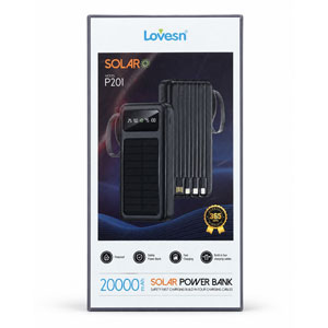 پاوربانک خورشیدی لاوسن Lovesn P201 20000mAh