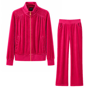 ست سویشرت و شلوار مخمل زنانه کد R2051