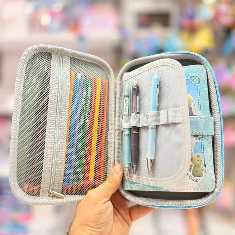جامدادی تبلتی فانتزی طرح لبوبو دخترانه مدل پاپیون